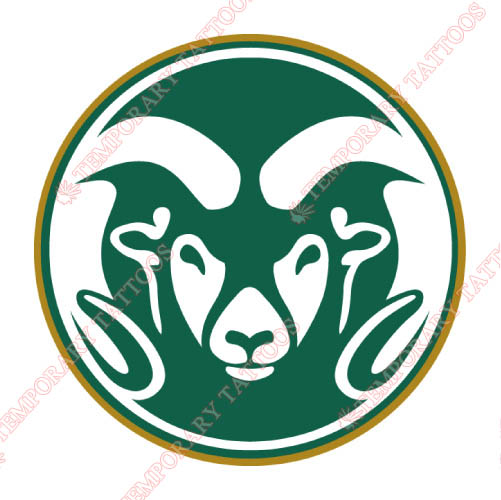 Colorado State Rams Customize Temporary Tattoos Stickers NO.4176